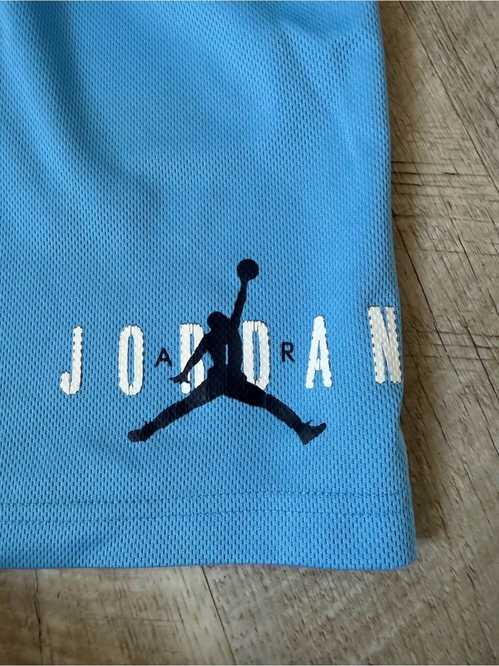Jordan Boys Sky Blue Mesh Athletic Shorts with Jumpman - Picture 2 of 6